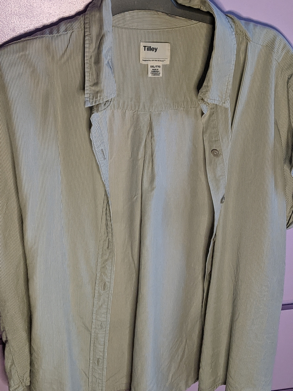 SALE 3 ITEMS FOR 20 $ Women's PLUS  SIZE Button-Up Shirt Green Dust Color